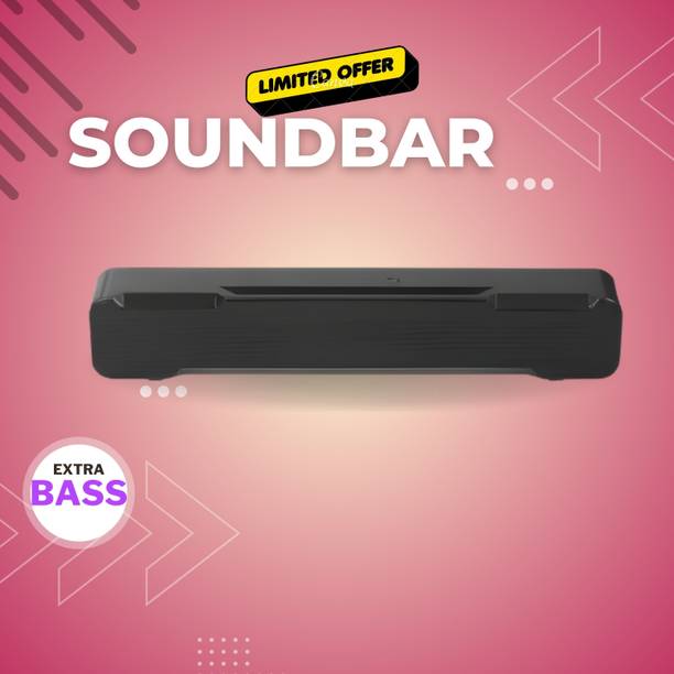GUGGU Bluetooth Soundbar Speaker With 12H Playback HD Stereo for Phone/PC/TV/Laptop393 20 W Bluetooth Soundbar