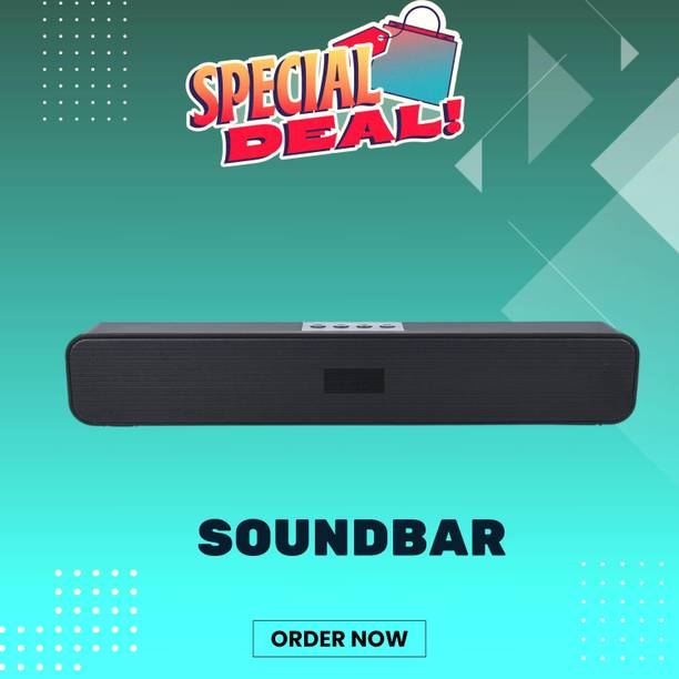 GUGGU 20W Bluetooth Soundbar with 4 Hours Wireless PlayTime Bluetooth Speakerso0203 20 W Bluetooth Soundbar