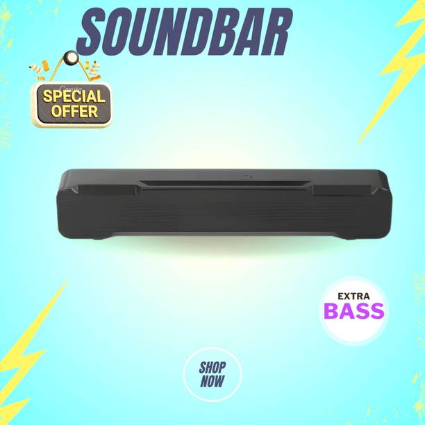 GUGGU Bluetooth Soundbar Speaker With 12H Playback HD Stereo for Phone/PC/TV/Laptop14 20 W Bluetooth Soundbar
