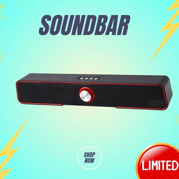 GUGGU 10W Bluetooth Soundbar with 4 Hours Wireless Play...