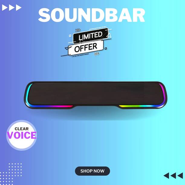 FRONY Bluetooth Soundbar Speaker 25W BTv5.1, AUX TF Card USB Upto 7 Hrs Playbacki152 25 W Bluetooth Soundbar