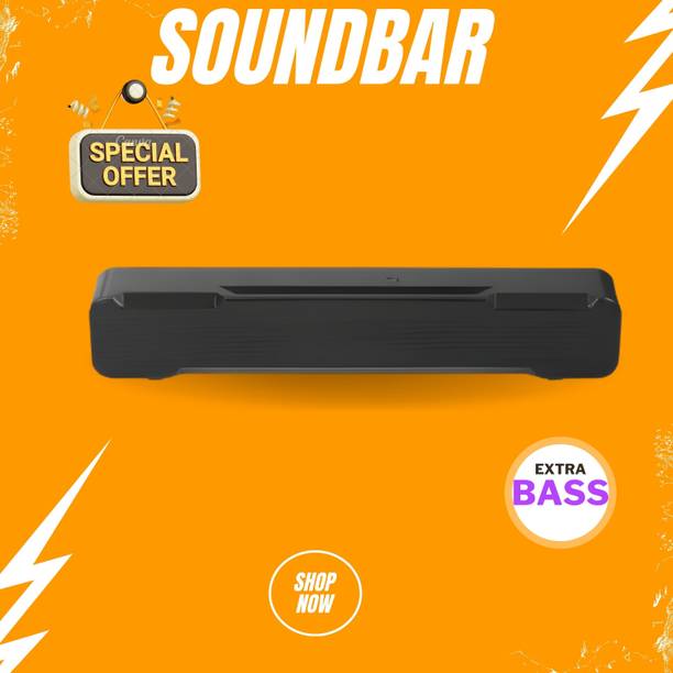 Clairbell Bluetooth Soundbar Speaker With 12H Playback HD Stereo for Phone/PC/TV/Laptop406 20 W Bluetooth Soundbar