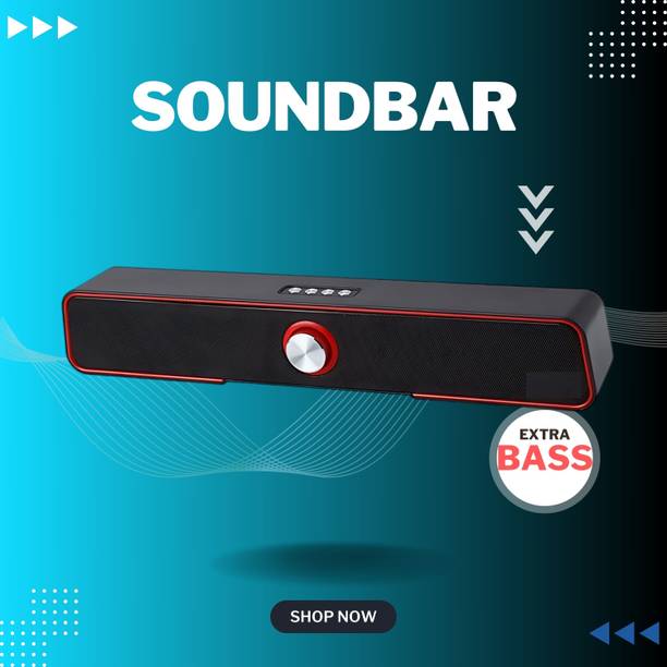 GUGGU 10W Bluetooth Soundbar with 4 Hours Wireless Playback Bluetooth SpeakersER69 10 W Bluetooth Soundbar