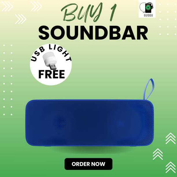 GUGGU 20W Bluetooth Soundbar with 6 Hours Wireless Playback Bluetooth SpeakersOL229 20 W Bluetooth Soundbar