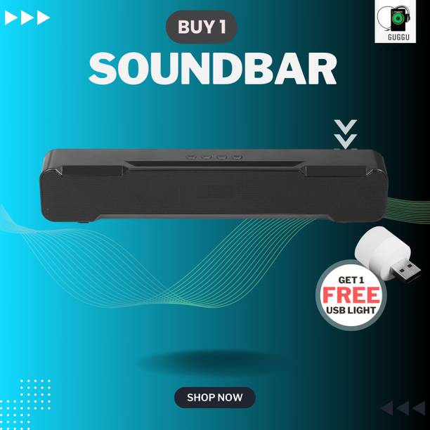 Clairbell 20W Bluetooth Soundbar with 4 Hours Wireless Playback Bluetooth SpeakersIO408 20 W Bluetooth Soundbar