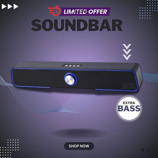 GUGGU 10W Bluetooth Soundbar with 4 Hours Wireless Play...