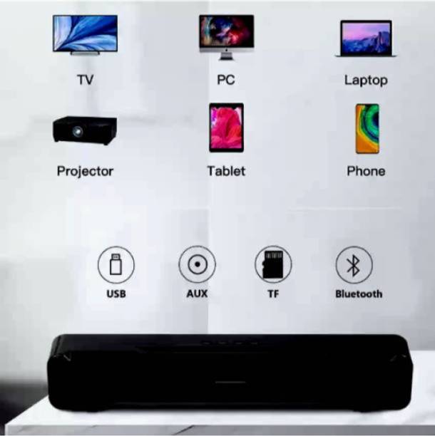 Clairbell JE299_M51 WIRELESS BLUETOOTH SOUNDBAR FOR TV,HOME,DESKTOP SPEAKER 48 W Bluetooth Soundbar