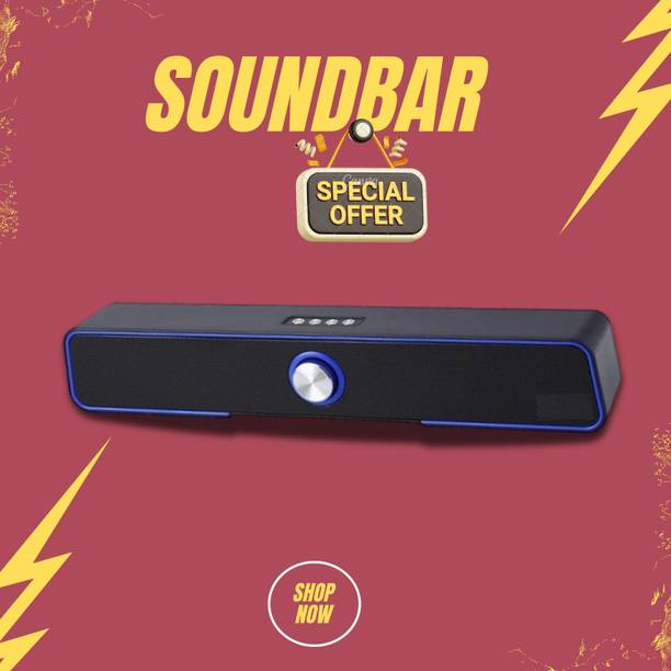 FRONY 10W Bluetooth Soundbar with 4 Hours Wireless Playback Bluetooth SpeakersUL542 10 W Bluetooth Soundbar
