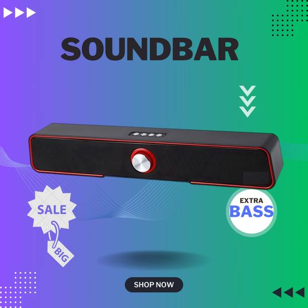 GUGGU 10W Bluetooth Soundbar with 4 Hours Wireless Playback Bluetooth SpeakersER900 10 W Bluetooth Soundbar