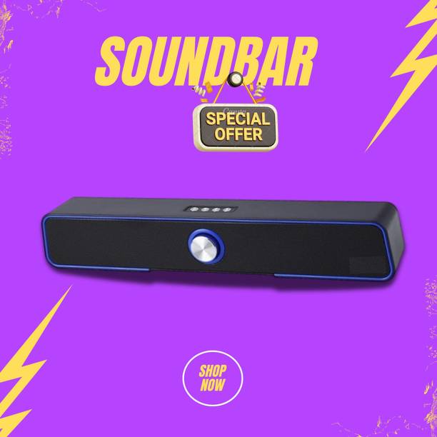GUGGU 10W Bluetooth Soundbar with 4 Hours Wireless Playback Bluetooth SpeakersER560 10 W Bluetooth Soundbar