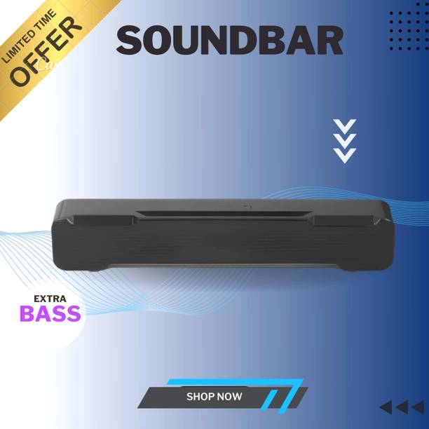 Clairbell Bluetooth Soundbar Speaker With 12H Playback HD Stereo for Phone/PC/TV/Laptop167 20 W Bluetooth Soundbar