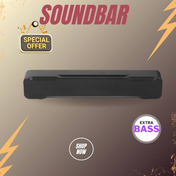 FRONY Bluetooth Soundbar Speaker With 12H Playback HD Stereo for Phone/PC/TV/Laptop261 20 W Bluetooth Soundbar