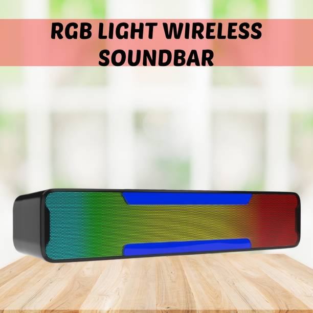 SACRO Megabar (PORTABLE HOME TV SOUNDBAR) High Quality Sound With RGB Light QE348 25 W Bluetooth Soundbar