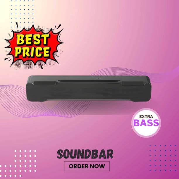 Clairbell Bluetooth Soundbar Speaker With 12H Playback HD Stereo for Phone/PC/TV/Laptop212 20 W Bluetooth Soundbar