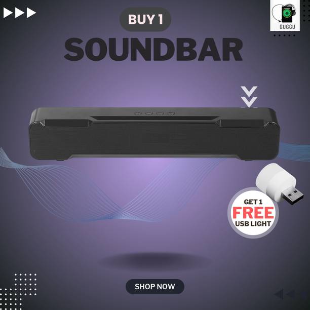 GUGGU 20W Bluetooth Soundbar with 4 Hours Wireless Playback Bluetooth SpeakersYU317 20 W Bluetooth Soundbar