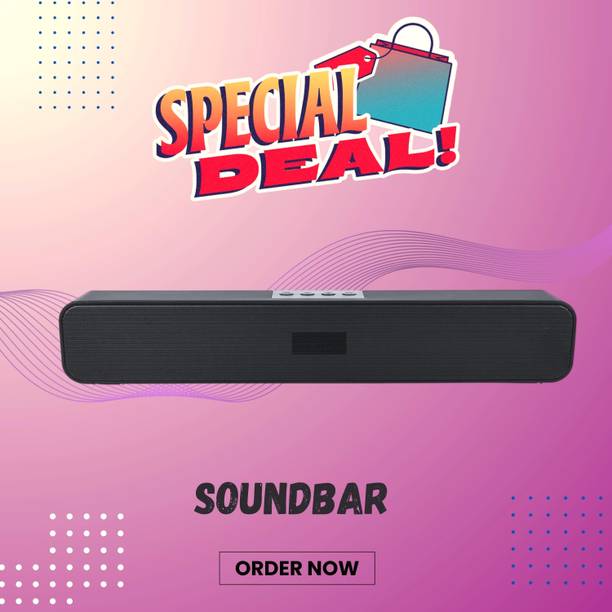 GUGGU 20W Bluetooth Soundbar with 4 Hours Wireless PlayTime Bluetooth Speakerso0213 20 W Bluetooth Soundbar