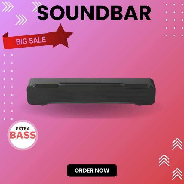 FRONY Bluetooth Soundbar Speaker With 12H Playback HD Stereo for Phone/PC/TV/Laptop433 20 W Bluetooth Soundbar