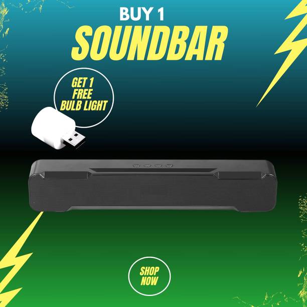 SYARA 20W Bluetooth Soundbar with 4 Hours Wireless Playback Bluetooth SpeakersRT5 20 W Bluetooth Soundbar