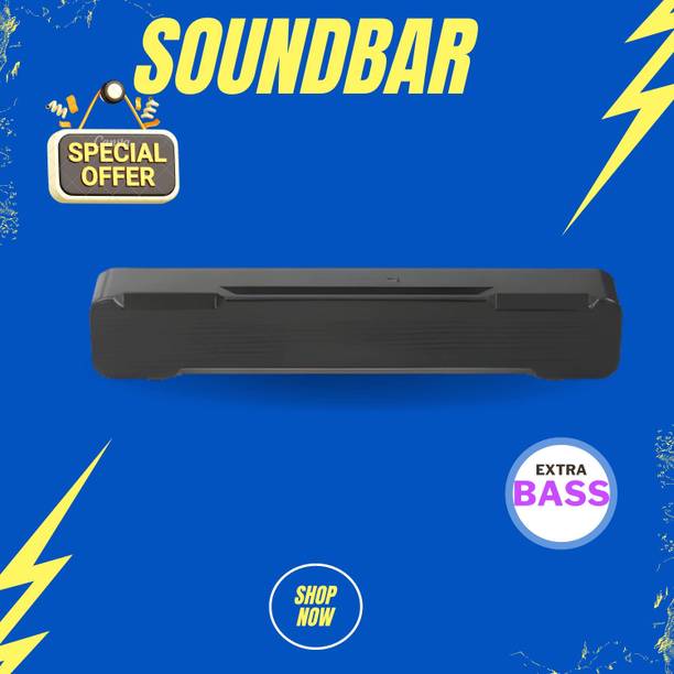 FRONY Bluetooth Soundbar Speaker With 12H Playback HD Stereo for Phone/PC/TV/Laptop33 20 W Bluetooth Soundbar