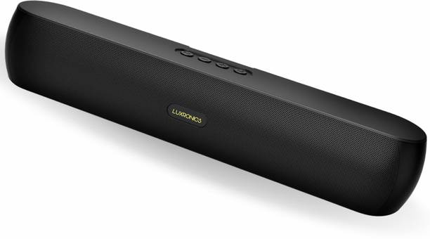 LUXRONICS Vibe Mini 12W Wireless Portable Speaker with FM Radio| Aux| BT v5.3|10H Playtime 12 W Bluetooth Soundbar