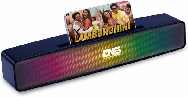 Daily Needs Shop Wireless Home TV Speaker Soundbar WIth RGB Light USB/TF Card/AUX Supported 10 W Bluetooth Soundbar