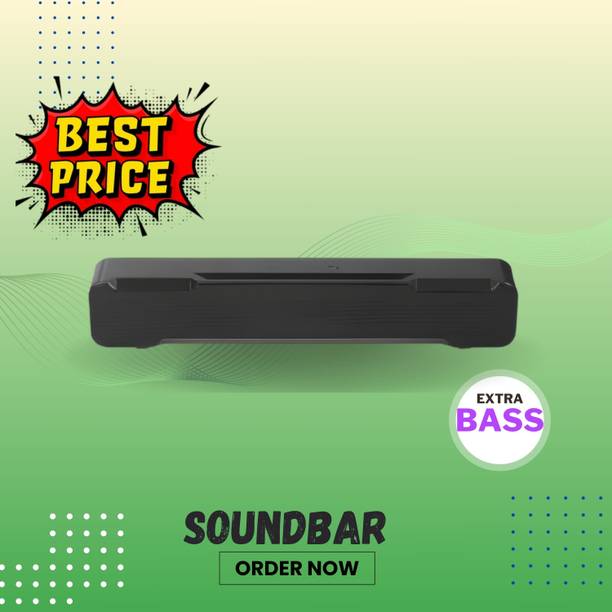 GUGGU Bluetooth Soundbar Speaker With 12H Playback HD Stereo for Phone/PC/TV/Laptop527 20 W Bluetooth Soundbar