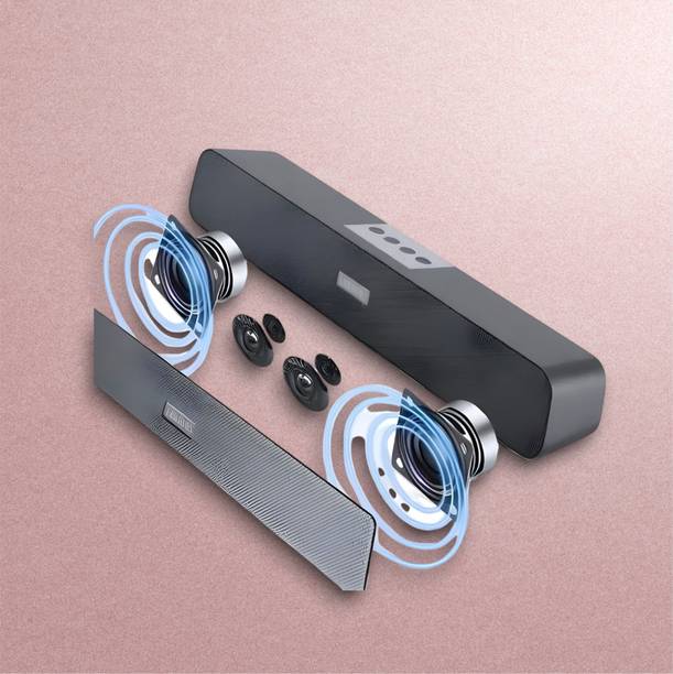 URBANHUDA Portable Home TV SOUNDBAR Dynamic Thunder Sound 2400mAh Battery 10 W Speaker_GU 10 W Bluetooth Soundbar