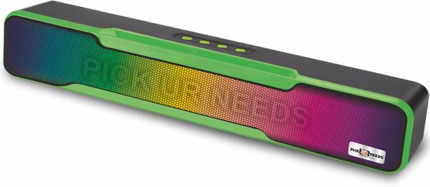 Pick Ur Needs Wireless Soundbar Speaker With RGB Light 1500mAh 7Hrs Playtime USB/Aux/TF card 10 W Bluetooth Soundbar