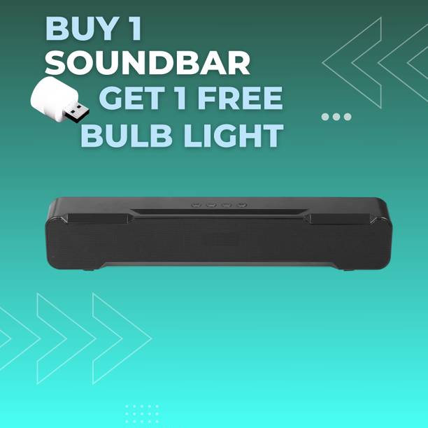 GUGGU 20W Bluetooth Soundbar with 4 Hours Wireless Play...