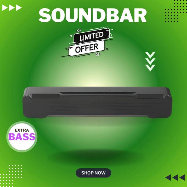 Clairbell Bluetooth Soundbar Speaker With 12H Playback HD Stereo for Phone/PC/TV/Laptop159 20 W Bluetooth Soundbar