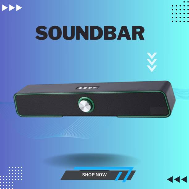 GUGGU 10W Bluetooth Soundbar with 4 Hours Wireless Playback Bluetooth SpeakersER224 10 W Bluetooth Soundbar