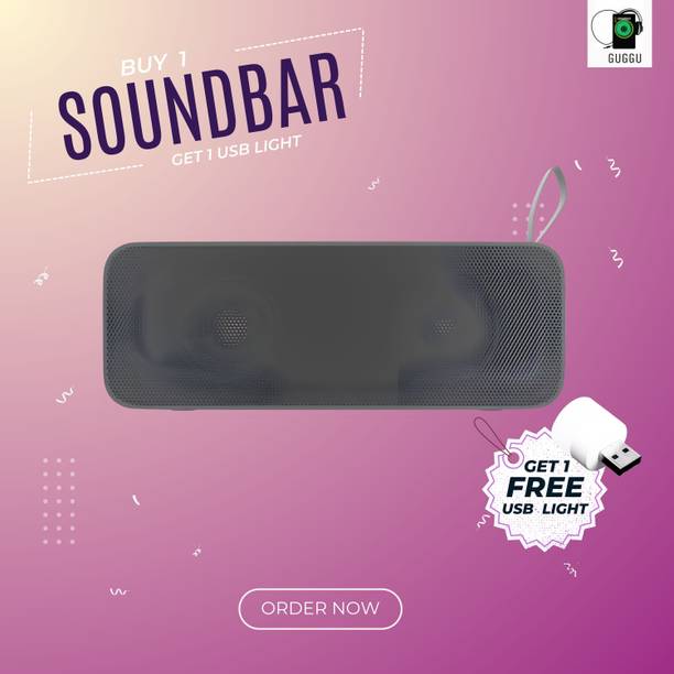 GUGGU 20W Bluetooth Soundbar with 6 Hours Wireless Playback Bluetooth SpeakersOL2 20 W Bluetooth Soundbar