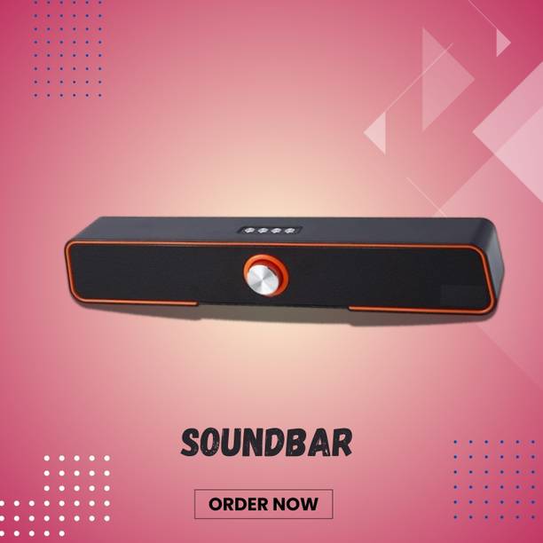 GUGGU 10W Bluetooth Soundbar with 4 Hours Wireless Playback Bluetooth SpeakersER284 10 W Bluetooth Soundbar