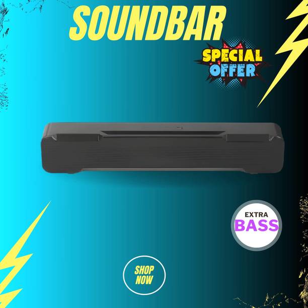 GUGGU Bluetooth Soundbar Speaker With 12H Playback HD Stereo for Phone/PC/TV/Laptop6 20 W Bluetooth Soundbar