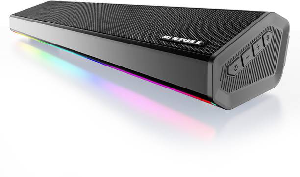 Nu Republic Partybox 250 With Upto 24 Hrs Playtime, 52mm Dynamic Driver, Vibrant RGB Light 25 W Bluetooth Soundbar