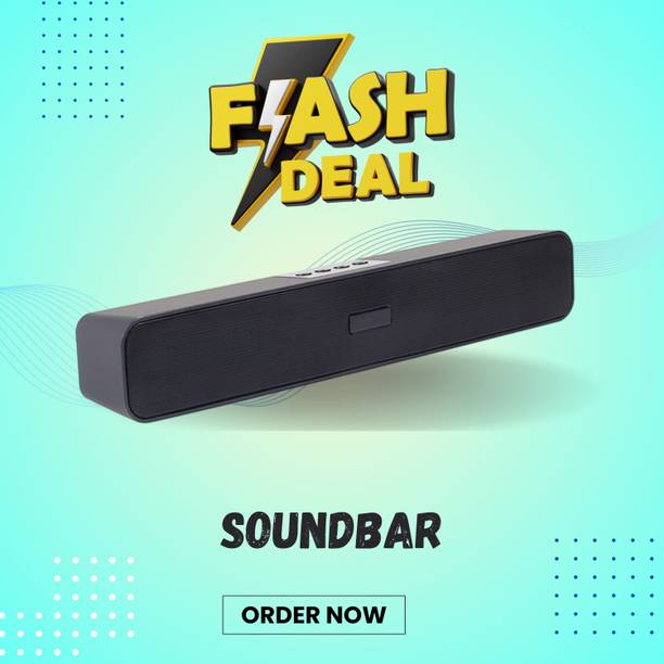 FRONY Bluetooth Soundbar Speaker 12Hrs Playback, HD Stereo for Phone/PC/TV/Laptopi7 20 W Bluetooth Soundbar