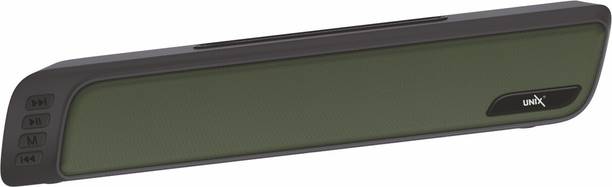 Unix Bluetooth Speaker 5.0 Soundbar with 10W RMS,1200mAh Battery, Upto 6 Hrs Playtime 10 W Bluetooth Soundbar