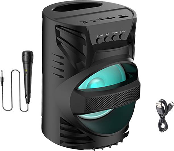 RECTITUDE Subwoofer Sound System with Led Dj Light, Carry Handle, Support Bluetooth, 10 W Bluetooth Soundbar