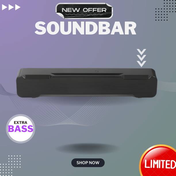 FRONY Bluetooth Soundbar Speaker With 12H Playback HD Stereo for Phone/PC/TV/Laptop311 20 W Bluetooth Soundbar