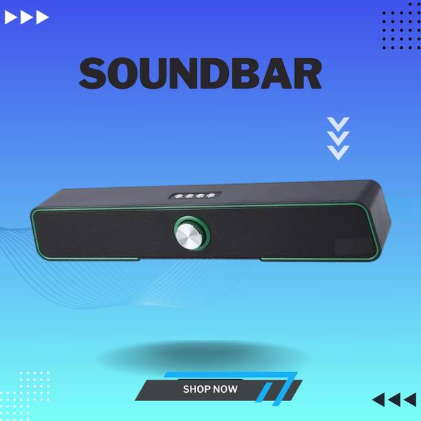 GUGGU 10W Bluetooth Soundbar with 4 Hours Wireless Playback Bluetooth SpeakersER212 10 W Bluetooth Soundbar
