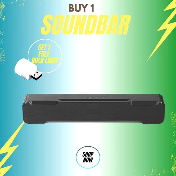 GUGGU 20W Bluetooth Soundbar with 4 Hours Wireless Playback Bluetooth SpeakersYU2 20 W Bluetooth Soundbar
