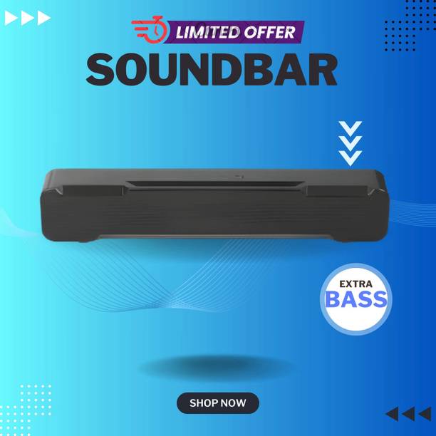 Clairbell Bluetooth Soundbar Speaker With 12H Playback HD Stereo for Phone/PC/TV/Laptop124 20 W Bluetooth Soundbar
