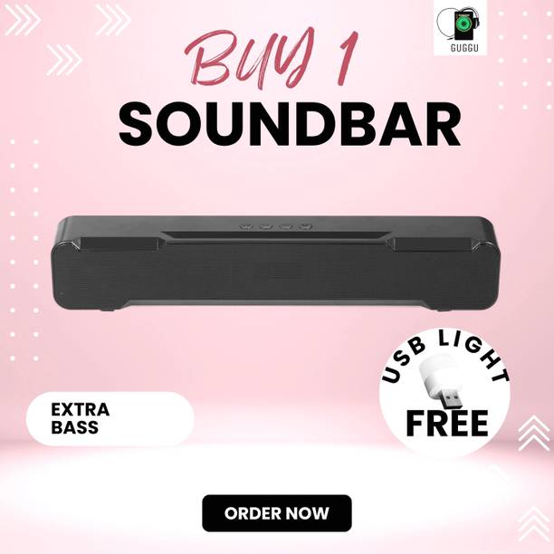 SYARA 20W Bluetooth Soundbar with 4 Hours Wireless Playback Bluetooth SpeakersRT207 20 W Bluetooth Soundbar