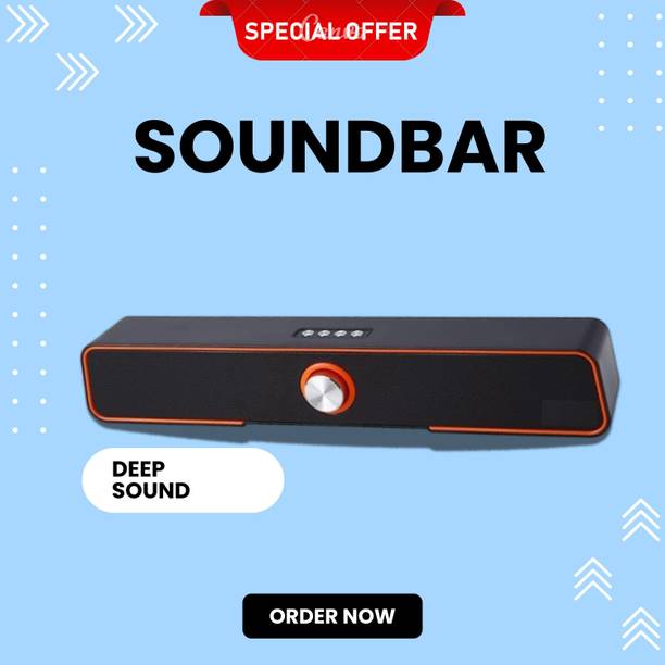 GUGGU 10W Bluetooth Soundbar with 4 Hours Wireless Playback Bluetooth SpeakersER513 10 W Bluetooth Soundbar