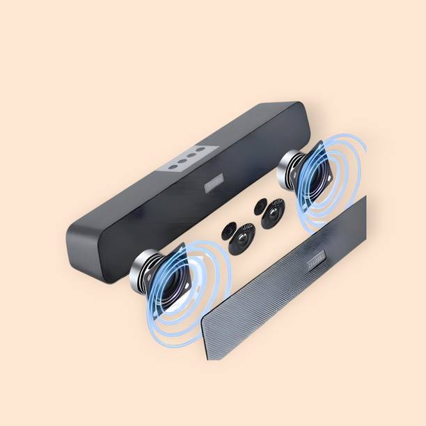 TWS Portable Home TV SOUNDBAR Dynamic Thunder Sound 2400mAh Battery 10 W Speaker_AJ 10 W Bluetooth Soundbar