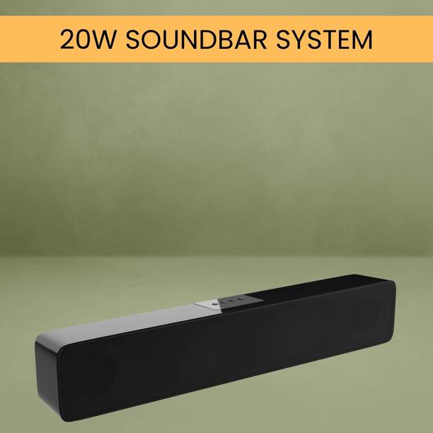 SACRO Bluetooth (PORTABLE HOME THEATER SOUNDBAR) Crystal Clear Sound, 5H. PaytimeD463 20 W Bluetooth Soundbar