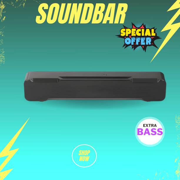 Clairbell Bluetooth Soundbar Speaker With 12H Playback HD Stereo for Phone/PC/TV/Laptop9 20 W Bluetooth Soundbar