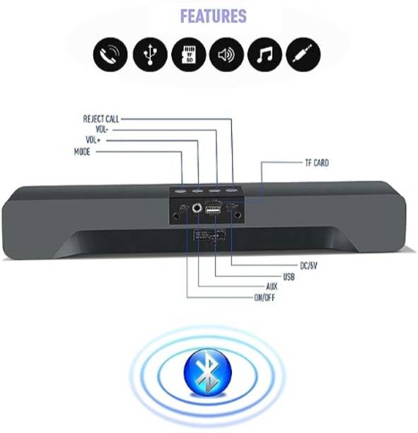 FRONY sar_857A_E91 Bluetooth Wireless Portable SoundBar Bluetooth Speaker Smart Phones 48 W Bluetooth Soundbar