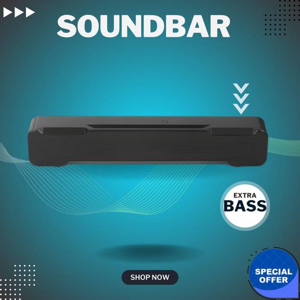 FRONY Bluetooth Soundbar Speaker With 12H Playback HD Stereo for Phone/PC/TV/Laptop461 20 W Bluetooth Soundbar