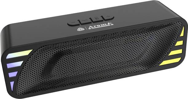 Aroma Rock 10W Upto 12 Hrs Music time*,Dynamic RGB Lights,Dynamic Drivers,Heavy Bass 10 W Bluetooth Soundbar